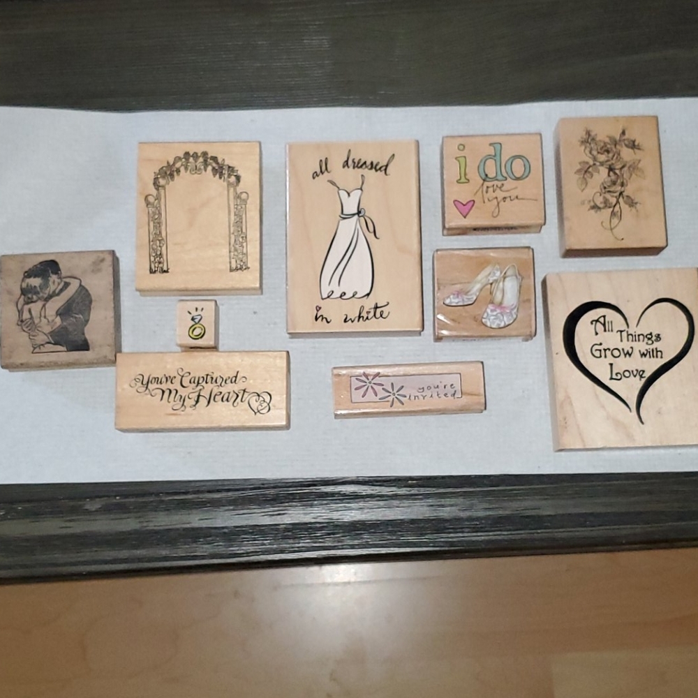 Wedding Wooden Stamps